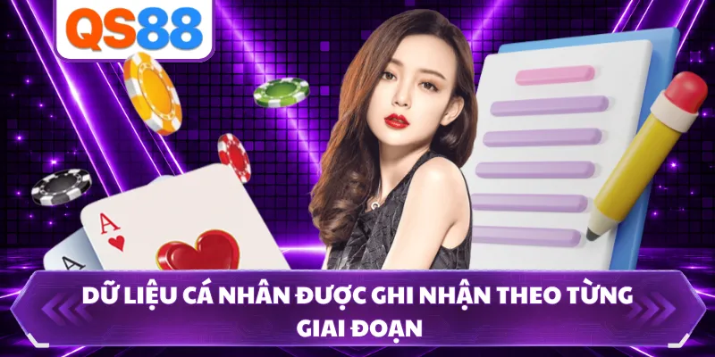 Dữ liệu cá nhân được ghi nhận theo từng giai đoạn